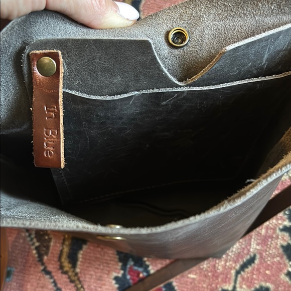 New Handmade Brownish Gray Leather Crossbody from Etsy Small Business - Picture 5 of 8